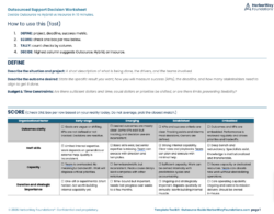 Drop-in Agency Support Options decision framework template tool